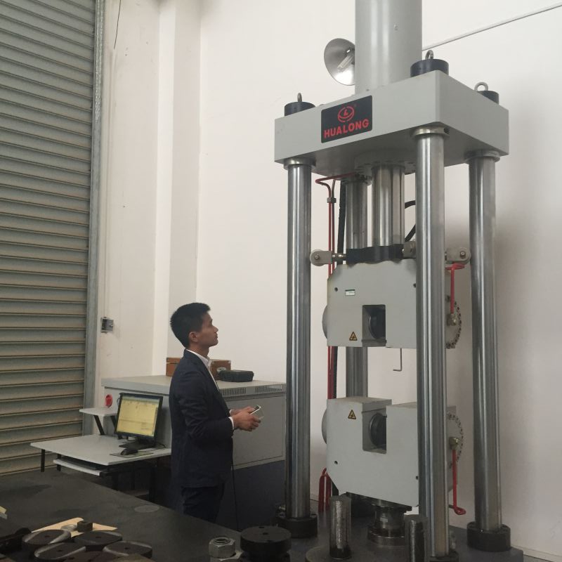 HUALONG NEW WAW-2000D Servo-hydraulic Universal Testing Machine Successfully Installed