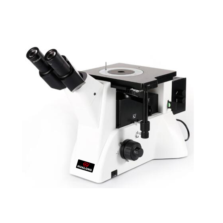 HL102-C Trinocular Inverted Metallurgical Microscope With Polarizing