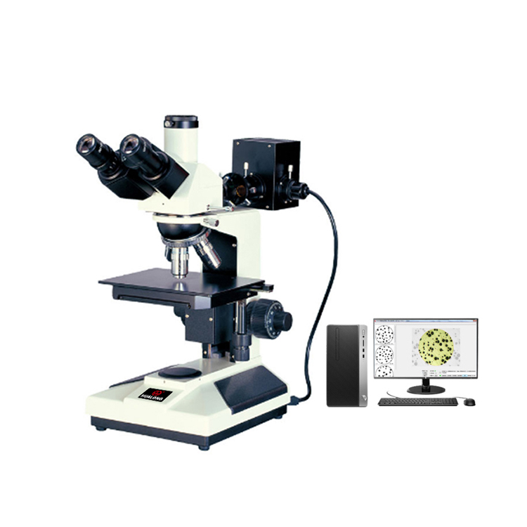 HL301-AW Trinocular Upright Metallographic Microscope With Software & Camera