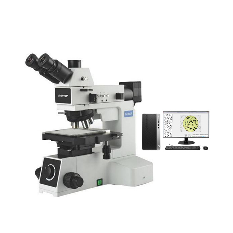 HL402-BW Large Upright Metallographic Microscope with Software
