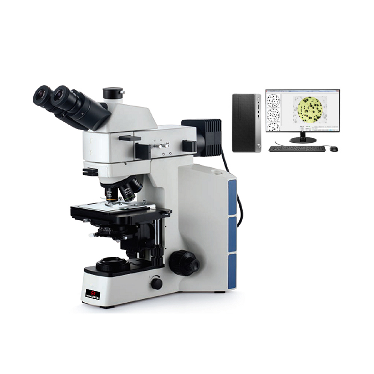 HL402-AW Medium-sized Trinocular Upright Metallographic Microscope With Software