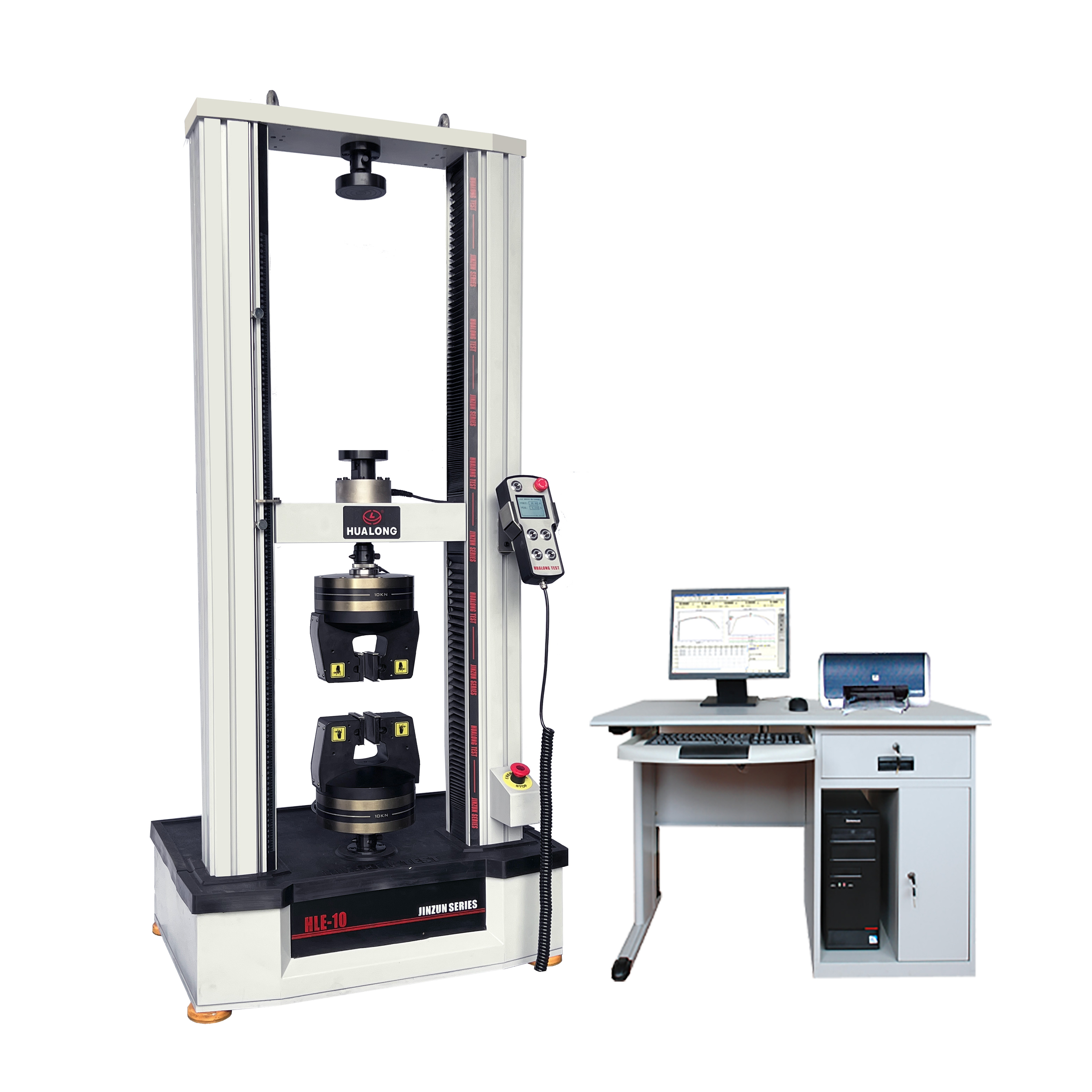HLE-10KN/20KN Computer Control Electronic Universal Testing Machine with Pnumatic Tensile Grips