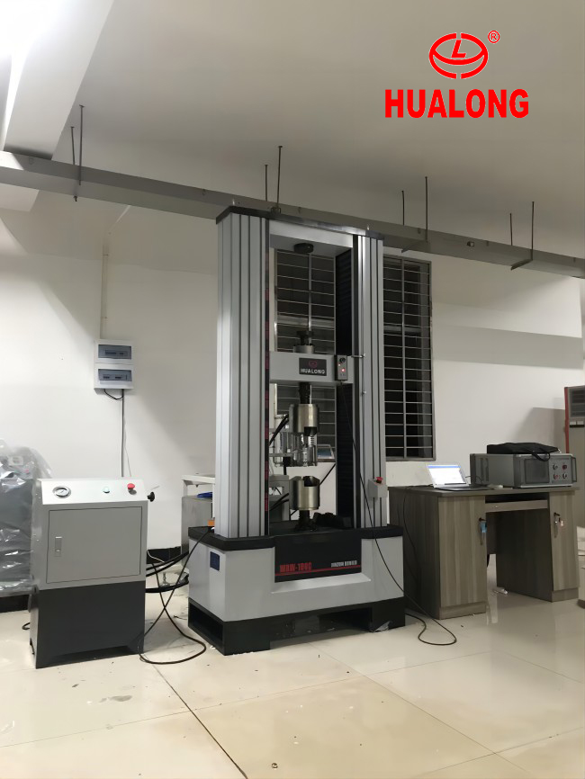 100KN Electromechanical Universal Testing Machine with Hydraulic Grips