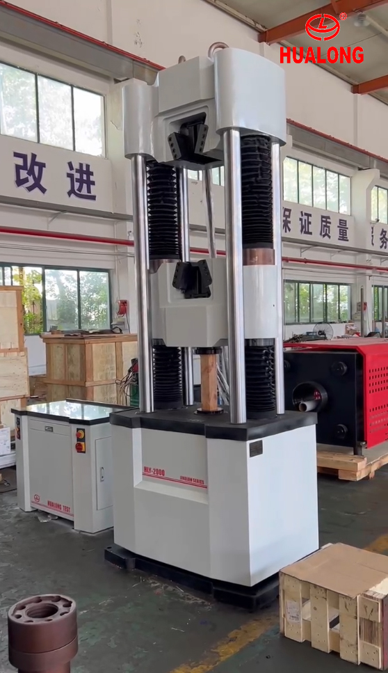 Hualong 200TON Hydraulic Universal Testing Machine Installed in Saudi Arabia