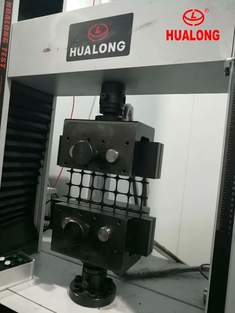 Hualong 20KN Electronic Universal Testing Machine Designed for Geotextile Samples
