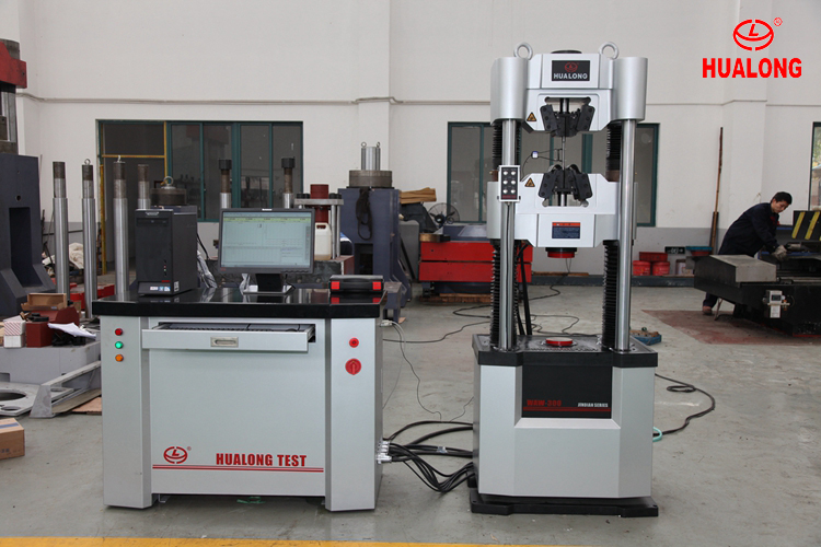 HLY-300 300KN Servo-Hydraulic Universal Testing Machine with Electronic Extensometer