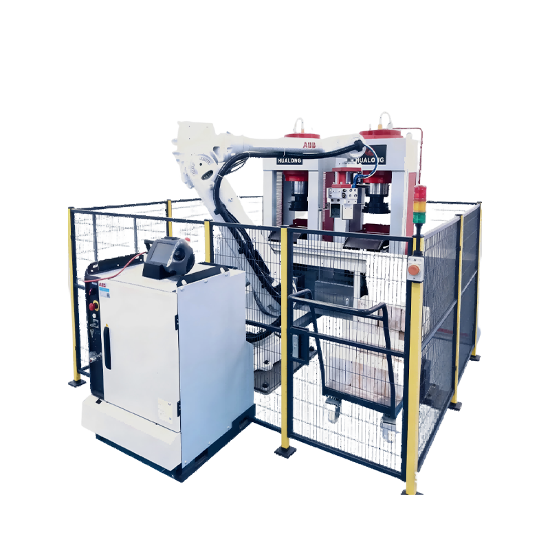 Полностью автоматизированная роботизированная система для испытаний на вулканизацию и прочность на сжатие — серия WHY-G